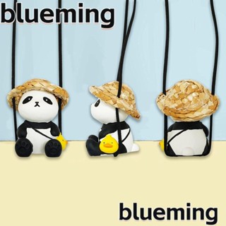 Blueming2 เครื่องประดับรถยนต์ รูปแพนด้าน่ารัก ของขวัญ สําหรับแขวนกระจกมองหลังรถยนต์