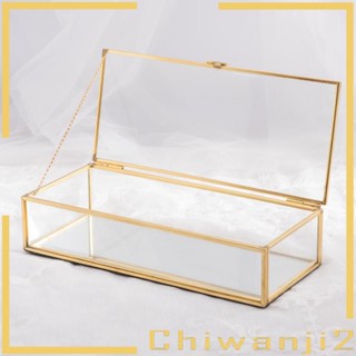 [Chiwanji2] กล่องเครื่องประดับแก้ว ทองแดง พร้อมฝาปิด สําหรับเด็กผู้หญิง