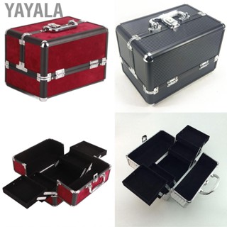 Yayala Makeup Case Cosmetics Carrying Box 25x17x17cm Large  Storage for Home Salon