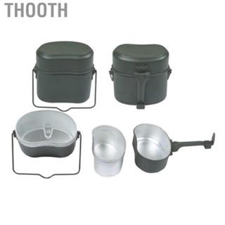 Thooth Military Mess Tin  Aluminium Alloy German Lunch Box Proper Size Ultra Light for Camping