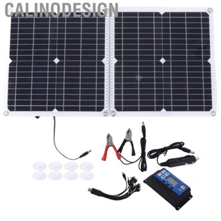 Calinodesign 50W Foldable Solar Panel Trickle  Kit With 100A Charge Controllers