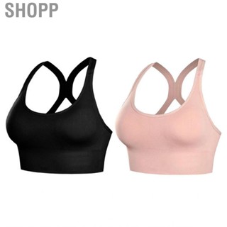 Shopp Women Sports Bra  Yoga Lightweight U Neck Criss Cross Shockproof for Girls Fitness