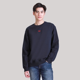 LEE เสื้อคลุมสวมหัวผู้ชาย คอลเลคชั่น Iconic Logo ทรง COMFORT รุ่น LE F123MPULN06 สีน้ำเงิน