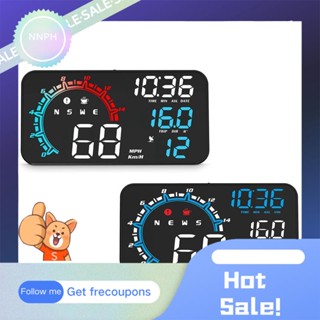 G11 HUD Head-Up Display GPS Car Display Speeding Alarm ความเร็วในการขับขี่สากลสีดําทนทานติดตั้งง่าย