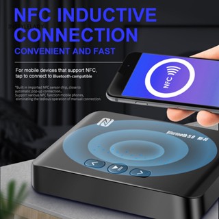 Instylelady ตัวรับสัญญาณไร้สาย NFC เชื่อมต่อรีโมตคอนโทรล บลูทูธ 50 AUX RCA เครื่องเล่นเพลง Lossless ตัวรับสัญญาณเสียง สํานักงาน