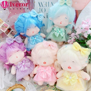 Lveror ชุดเดรสตุ๊กตา ประดับโบว์น่ารัก 20 ซม. DIY แฟชั่นฤดูร้อน