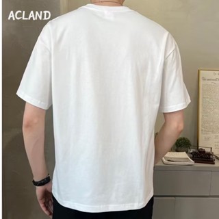 Acland เสื้อยืดผู้ชาย ผู้ชายเสื้อเชิ้ต เสื้อยืด ผ้านุ่ม ใส่สบาย ไม่หด ไม่ต้องรีด MTX2390KGQ 37Z230912