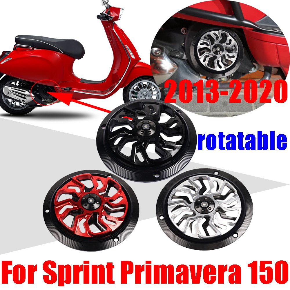 ฝาครอบพัดลมระบายความร้อน Cnc แบบหมุนได้ สําหรับตกแต่งรถจักรยานยนต์ for VESPA Piaggio Spring Sprint 150 Primavera