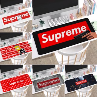 แผ่นรองเมาส์ แบบหนา ลายโลโก้ Supreme ขนาด 60x30 ซม. เหมาะกับของขวัญ สําหรับตกแต่งโต๊ะทํางาน แล็ปท็อป