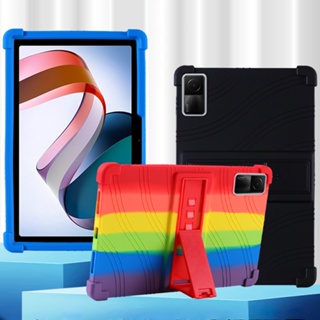 เคสแท็บเล็ต PC ซิลิโคนนิ่ม กันกระแทก พร้อมขาตั้ง สําหรับ Xiaomi Redmi Pad SE 11 นิ้ว 2023