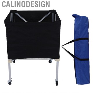 Calinodesign Foldable Wheeled Sports Gym Balls Cart for Basketball Volleyball Storage