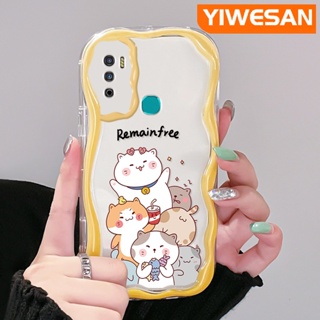 เคสโทรศัพท์มือถือใส แบบนิ่ม ลายการ์ตูนแมว กันกระแทก สําหรับ Infinix Hot 9 Pro Hot 9 Play Hot 12 Play