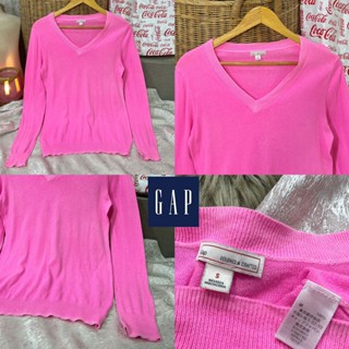 #... 6737 Gap เสื้อไหมพรม ไซส์ S ผ้า cotton100% สีชมพูน่ารักๆ ผ้านิ่ม อก 34-38 ยาว 24 สวย ❤️65.-