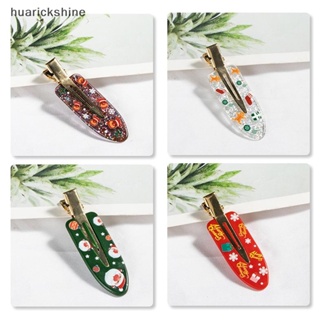 Huarickshine^^ กิ๊บติดผม ลายซานตาคลอส กวาง เกล็ดหิมะ คริสต์มาส เครื่องประดับ สําหรับผู้หญิง เด็กผู้หญิง เทศกาล บรรยากาศผม *ใหม่