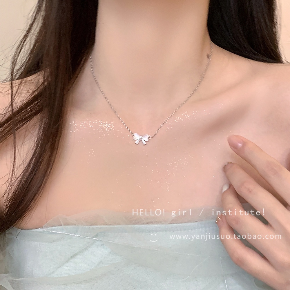 สร้อยคอโช้คเกอร์ จี้เพทาย คริสตัล โบว์ ผีเสื้อ หัวใจ สีทอง สีเงิน หรูหรา เครื่องประดับสําหรับผู้หญิง