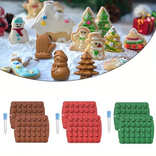 ⚡XMAS⚡Christmas Molds Jelly Candy Xmas Tree Molds Chocolate Color Chocolate Tray