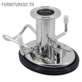 Furnitures2.th สแตนเลสเบียร์ Keg ฝาปิดโซดา ฝาปิดคาร์บอนไดออกไซด์ ฝาปิด 1.5in 3 Clamp แหวนสำหรับ Homebrewing