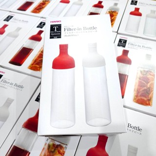 Hario “Filter-in-Tea Bottle” 750ml Cold Brew Tea Maker ขวดแก้วพร้อมตะแกรงด้านในฝา