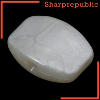 [Sharprepublic] ปุ่มจูนเนอร์จูนเนอร์กีตาร์ สีขาวมุก 6 ชิ้น