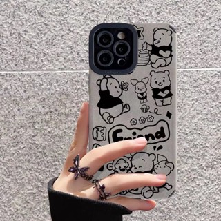 เคสโทรศัพท์มือถือ หนังนิ่ม กันกระแทก ลายหมีน่ารัก สําหรับ Iphone 14 13 12 11 X Xr Xsmax 7P