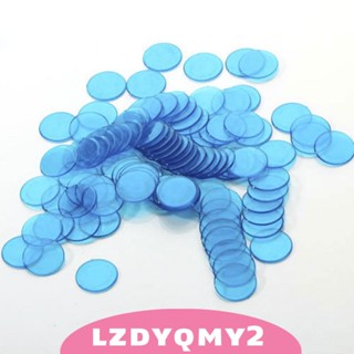 [Lzdyqmy2] ชิปมาร์กเกอร์ 100 ชิ้น 3/4 นิ้ว สําหรับการ์ดเกมบิงโก 4 สี