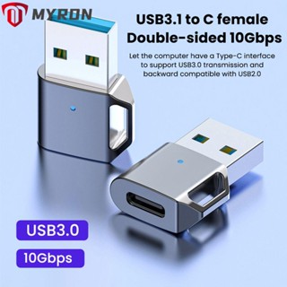 Myron อะแดปเตอร์เชื่อมต่อสายเคเบิล USB 3.1 OTG 10Gbps USB-C PD สําหรับ Huawei