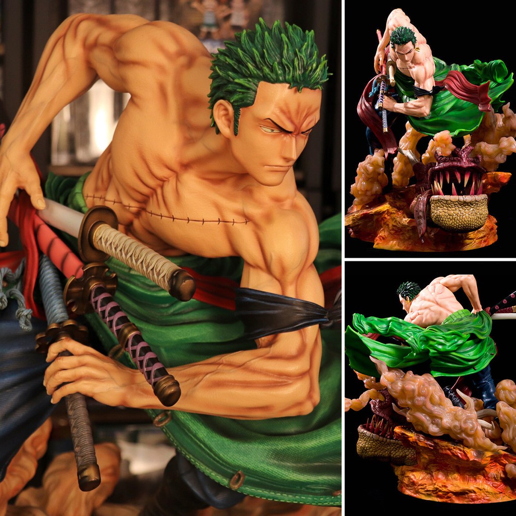 Figure ฟิกเกอร์ Model โมเดล One Piece GK   Roronoa Zoro โรโรโนอา โซโร Singa pmhappiness