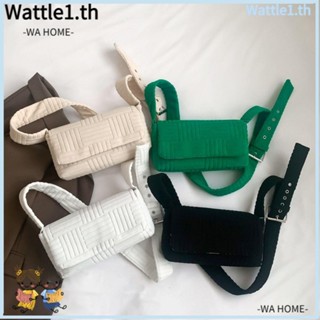 Wttle กระเป๋าสะพายไหล่ สะพายข้าง สีพื้น สําหรับผู้หญิง