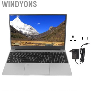 Windyons 15.6 Inch   Multi Interface Office 100‑240V Quad Core Silver with Fingerprint  for Windows 11 Pro Gaming