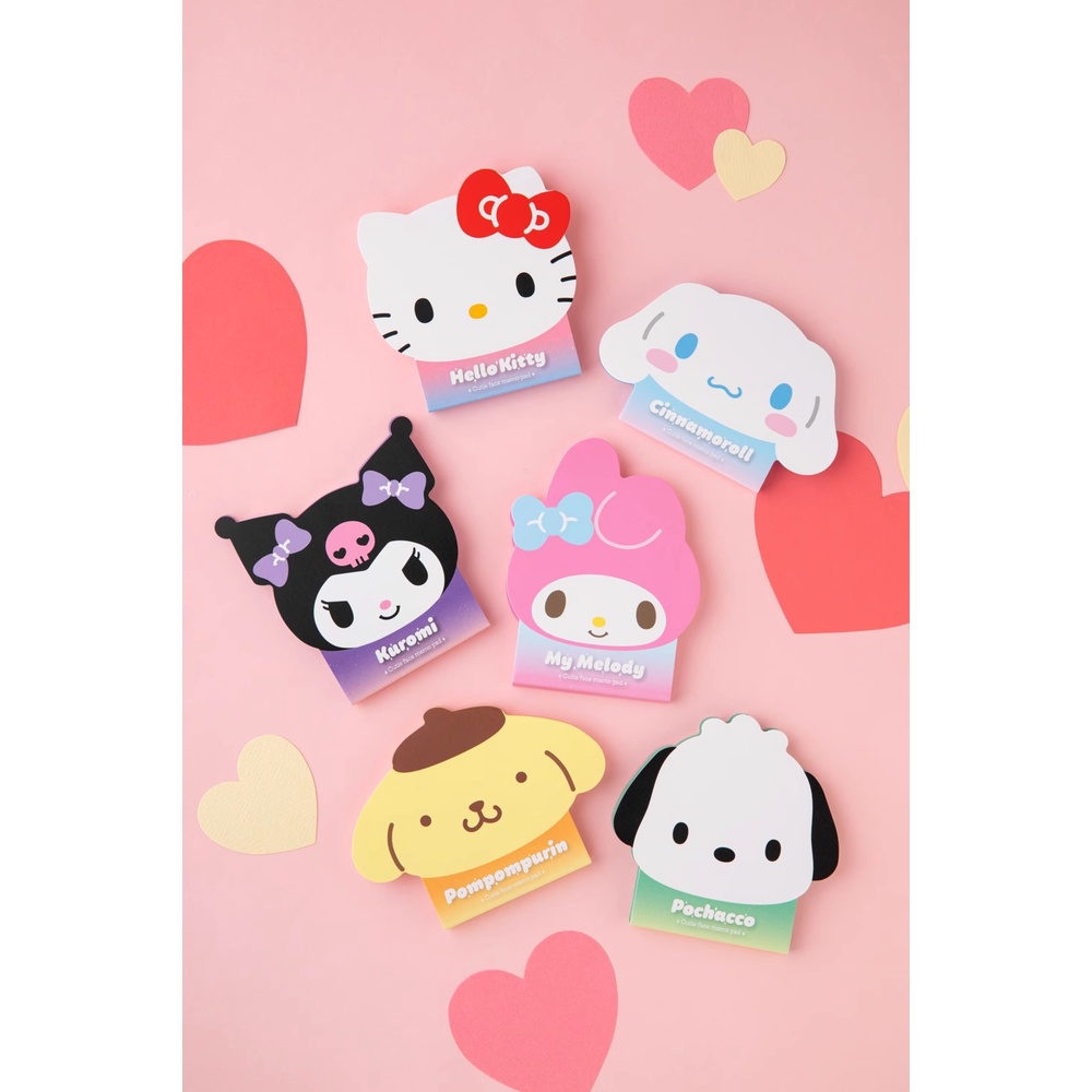 กระดาษโน๊ต ลายการ์ตูน Sanrio สไตล์ญี่ปุ่น ฉีกได้