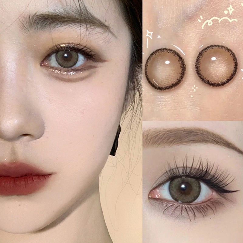 คอนแทคเลนส์ สีน้ําตาล 14.2 มม. 2 ชิ้น ต่อ 1 คู่