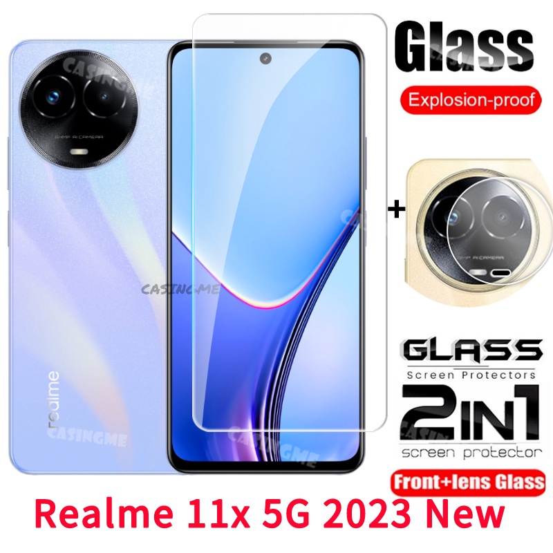 ฟิล์มกระจกนิรภัยกันรอยหน้าจอ เลนส์กล้อง ด้านหลัง สําหรับ Realme 11X 5G 2023 Realme 11X Realme11x X11