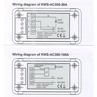 KWS - AC300 มิเตอร์ วัดไฟ Digital 7 in 1 AC 100A 50-300V วัดพลังงาน Watt Kwh Volt Amp LCD สี Solar cell มีประกัน [ MT ]