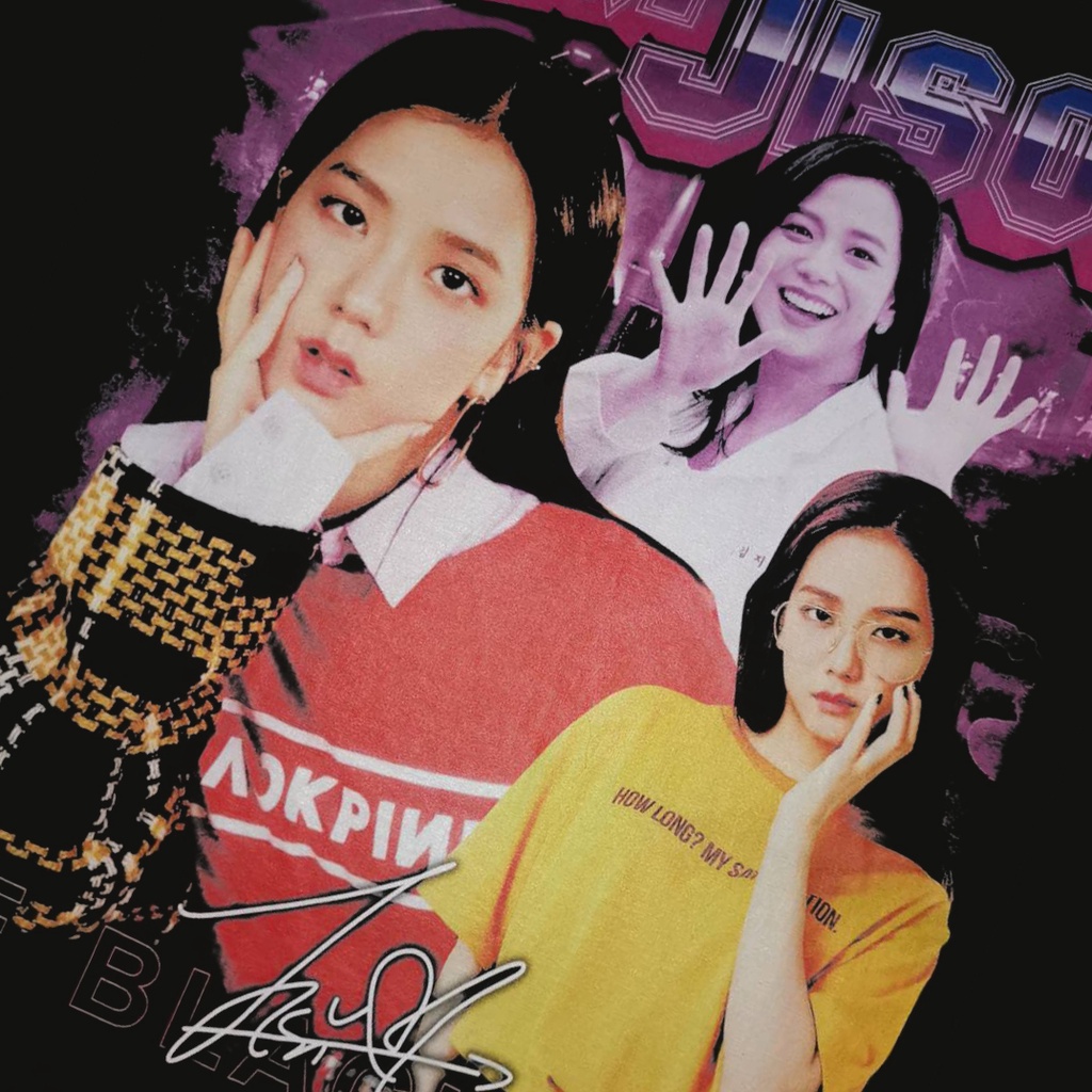 YUMI@ เสื้อยืดลาย Jisoo Bootleg​ T-shirt 703.4