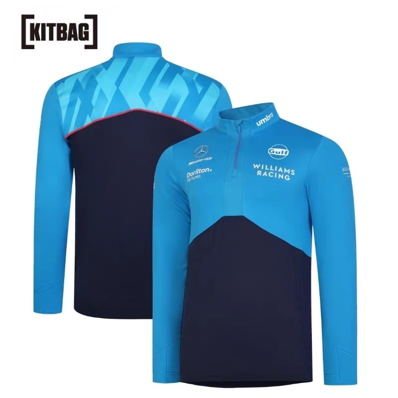 Ferrari Racing Clothing Stand-Up Collar Fleece Sweatshirt F1 Racing Clothing Car Overalls