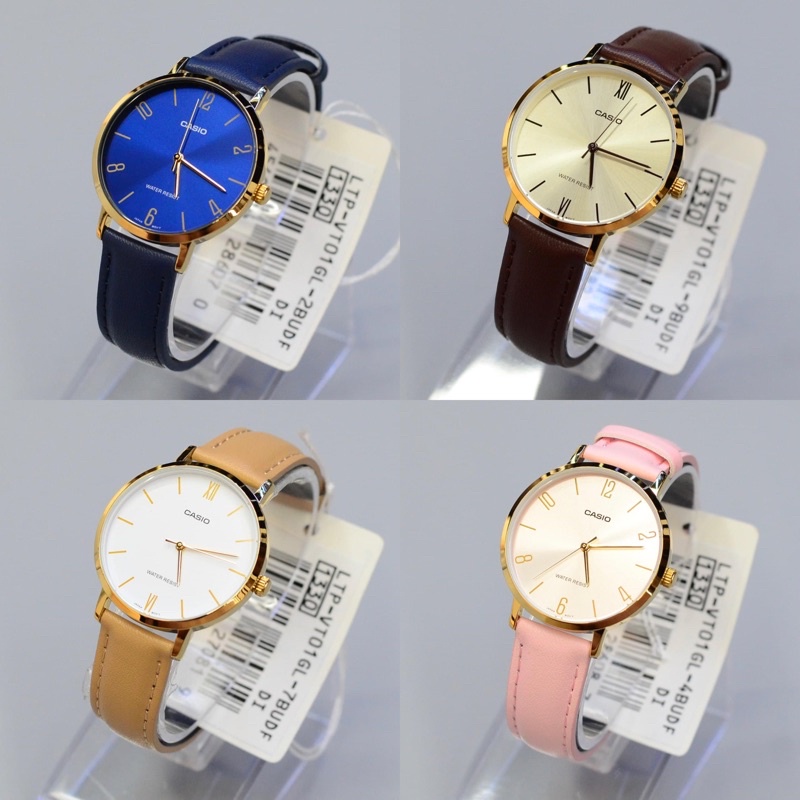 Watch Shop CASIO นาฬิกาข้อผู้หญิง รุ่น LTP-VT01 รับประกัน2ปี  LTP-VT01L/LTP-VT01GL/LTP-VT01BL