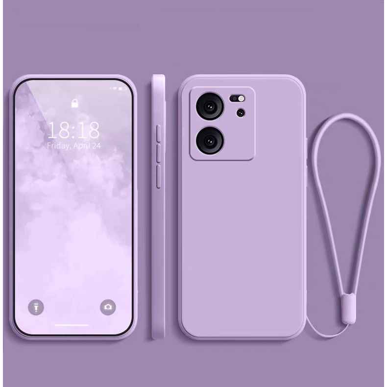 เคส Xiaomi 13T Pro เคสซิลิโคน Mi13 Pro Mi12 Pro Mi 12T Pro Case Mi 13T เคสโทรศัพท์ with Strap