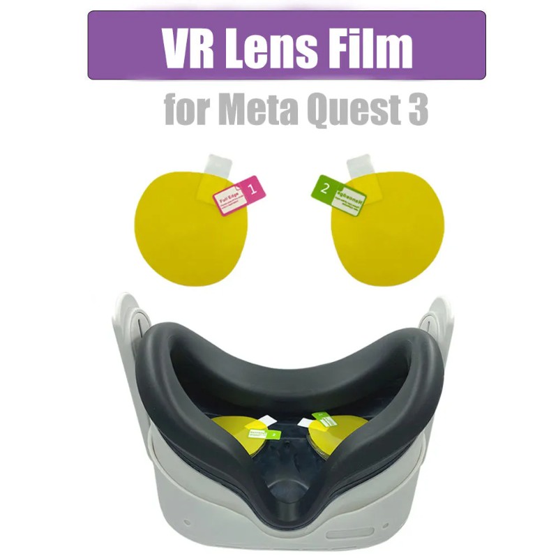 ฟิล์มกันรอยหน้าจอ VR ป้องกันรอยขีดข่วน สําหรับแว่นตา VR Meta Quest 3