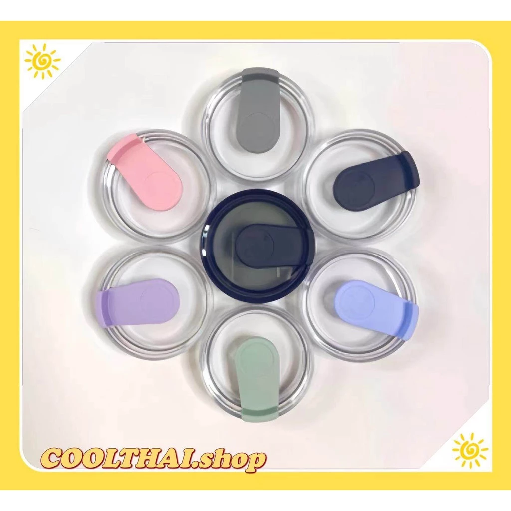 BEARฝาแก้วแบบเกลียว ใช้ได้กับแก้ว 3 ขนาด 20 / 25/30 oz มีหลายสีให้เลือก สำหรับแก้ว ฝาเกลียวรุ่นใหม่ เปลี่ยนยางฝาถ้วย