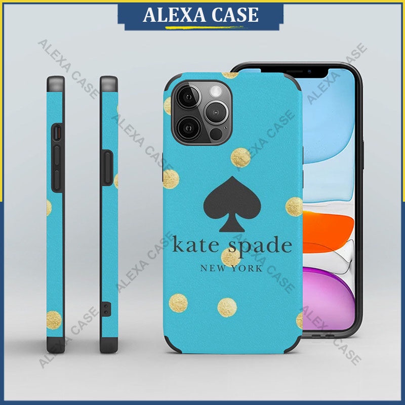 B5gf67 เคสป้องกันโทรศัพท์มือถือหนังแกะ ลาย Kate Spade สําหรับ iPhone 15 Pro Max 14 Pro Max 13 Pro Max 12 Pro Max XS Max 8 Plus SE