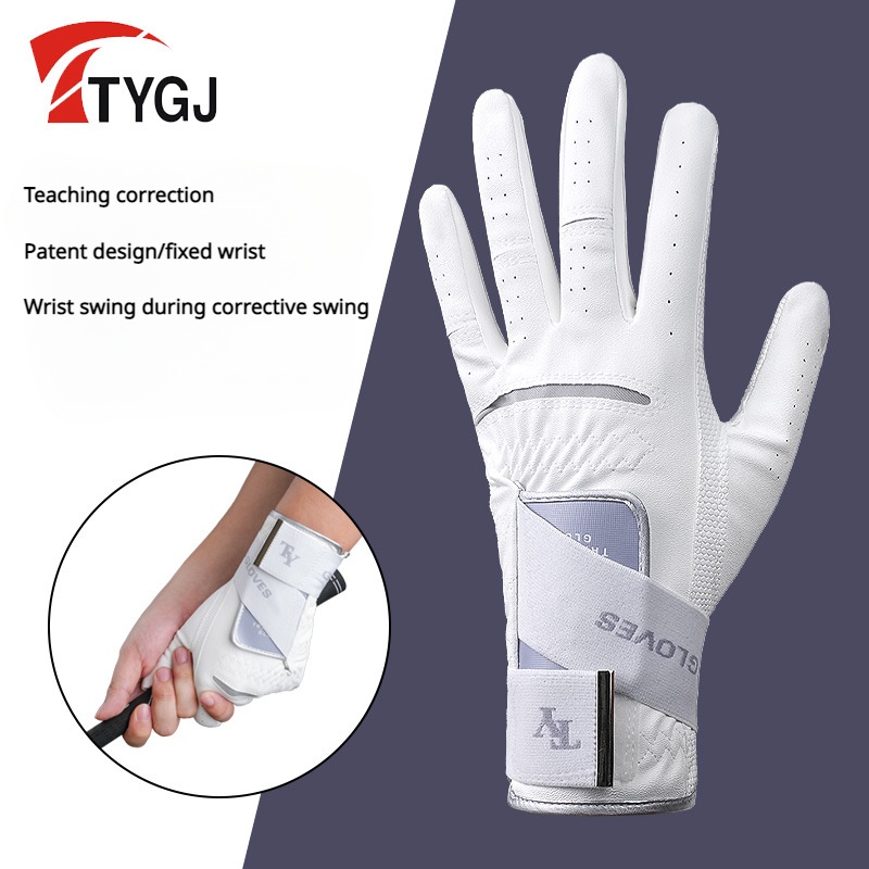 TTYGJ คงที่ข้อมือแกว่งถุงมือกอล์ฟออกกำลังกายเริ่มต้นมือซ้ายผู้ชายระบายอากาศถุงมือกันลื่น 1 ชิ้น