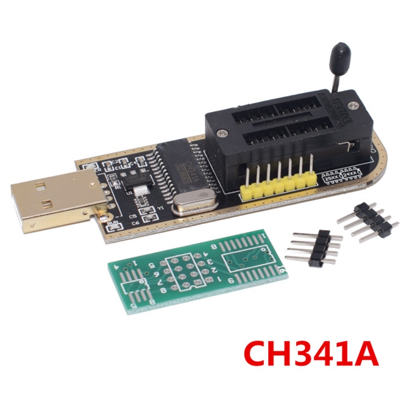 CH341A 24 25 Series EEPROM Flash BIOS โมดูลโปรแกรมเมอร์ USB