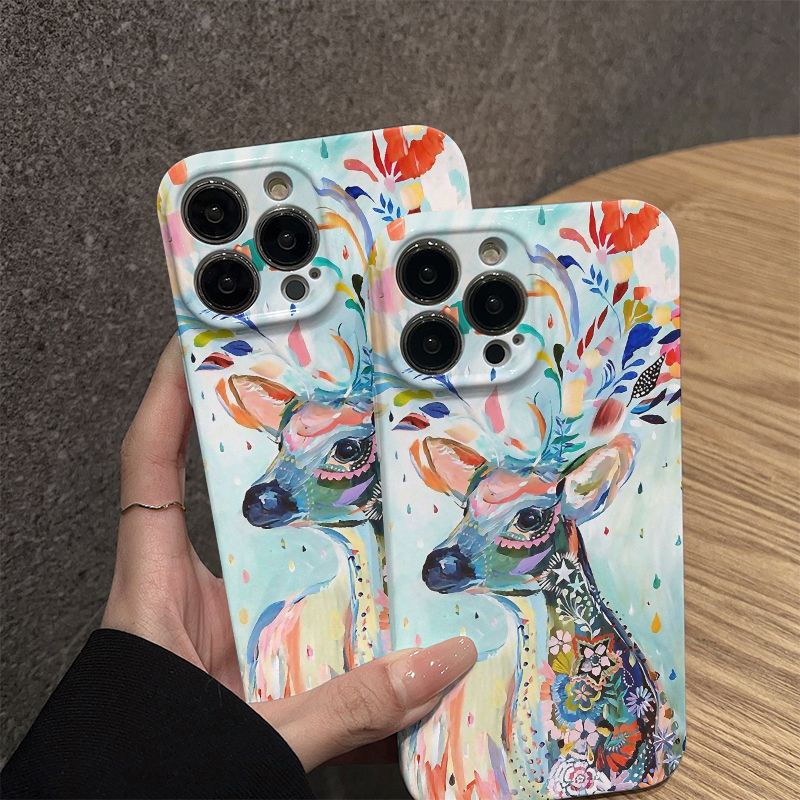 Deer Apple 15/16promax/Iphone14PLUS /13/12/11Promax เคสฟิล์มแข็งแบบรวมทุกอย่างเคสโทรศัพท์ Apple SE XR