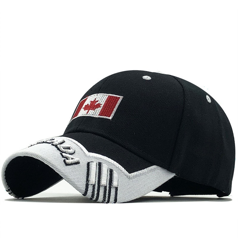 หมวกเบสบอล Snapback Canada Flag Men ปรับขนาดได้ สําหรับผู้ชายและผู้หญิง