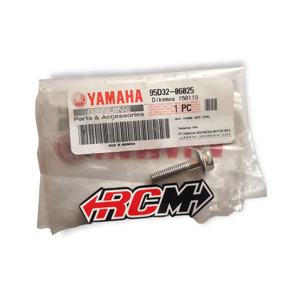95D32-06025 BOLT FLANGE BOK BOX AIR FILTER FREEGO IN MIO J MIO GT XRIDE 115 SOUL GT 115 ORIGINAL YAM