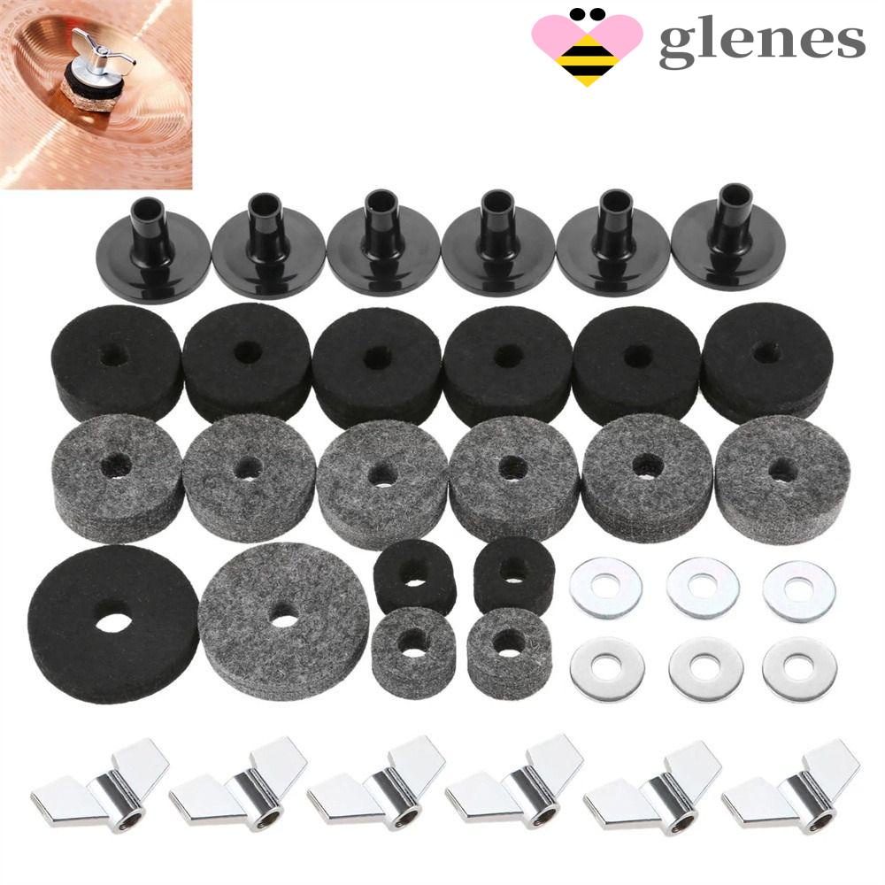 Glenes ชุดปะเก็นแหวนรองฉาบสักหลาด ขนาดมาตรฐาน ทนทาน กันลื่น แบบเปลี่ยน