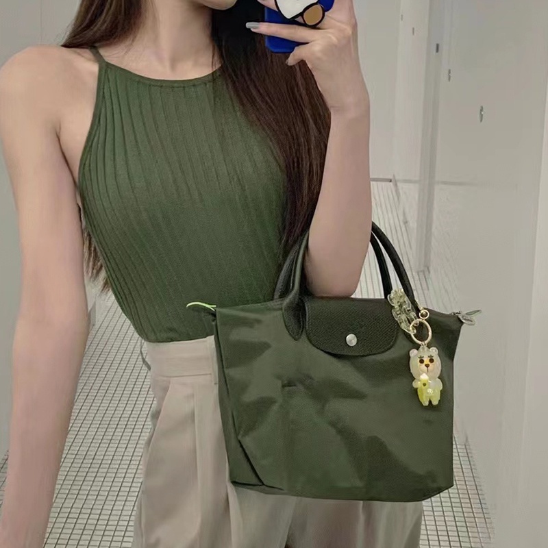 War Horse กระเป๋า tote สำหรับผู้หญิง ทำจาก nylon และหนังวัว ปักลาย Pegasus กันน้ำ - รูปที่ 5