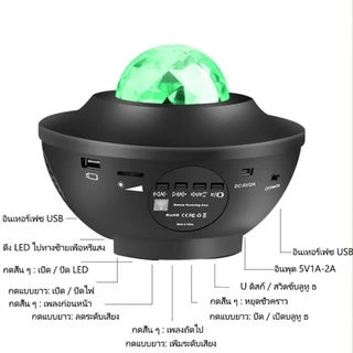 ❤มีของพร้อมส่ง❤ โคมไฟโปรเจคเตอร์ พร้อมลำโพงบลูทูธ ไฟแต่งห้อง sky projector ไฟตกแต่งห้อง โคมไฟดาว ไฟตกแต่งห้องนอน
