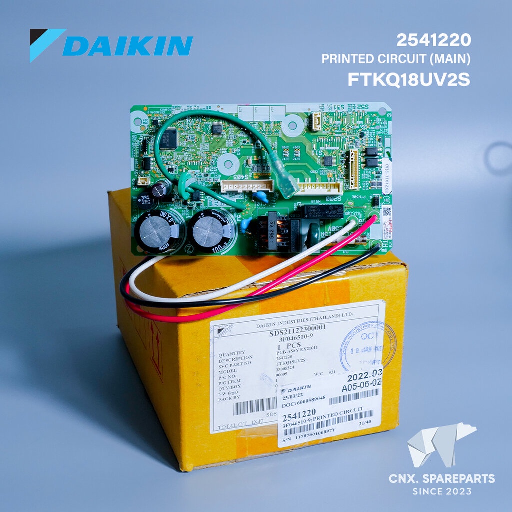 2541220 (ใช้แทนรหัส 4026494) แผงวงจรแอร์ Daikin แผงบอร์ดแอร์ไดกิ้น บอร์ดคอยล์เย็น รุ่น FTKQ18UV2S