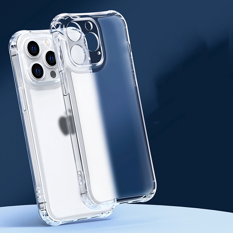 ปลอกใสสําหรับ ip 17 16 15 14 13 12 11 X XR XS MAX 6 6S 7 8 Plus 5 5S SE 7 plus ถุงลมนิรภัยกันกระแทก Clear TPU ฝาครอบปลอกซิลิโคนอ่อนนุ่มกรณี